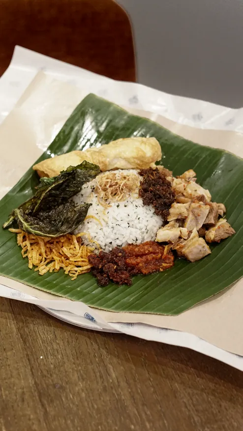 Nasi rames brisket balado